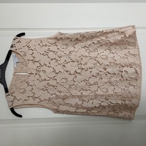 DVF sheer lace sleeveless top - sz 8